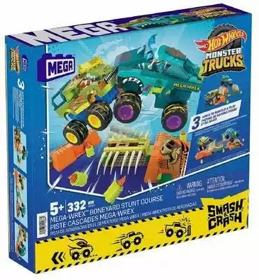 Mega Klocki MEGA Hot Wheels Monster Trucks-Wrex Tor przeszkód grozy HKF89