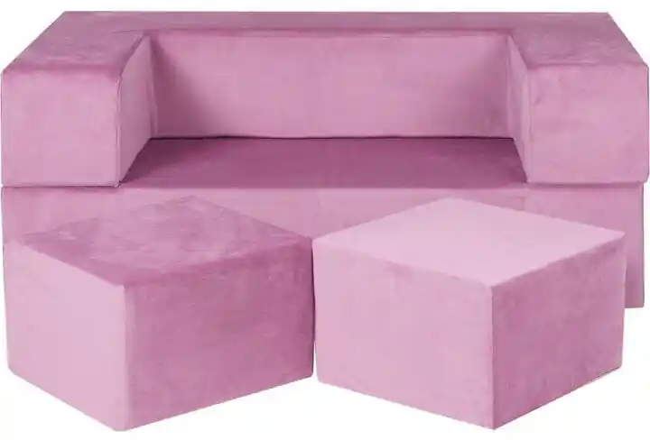 Meowbaby Cube Sofa dziecięca, Różowa