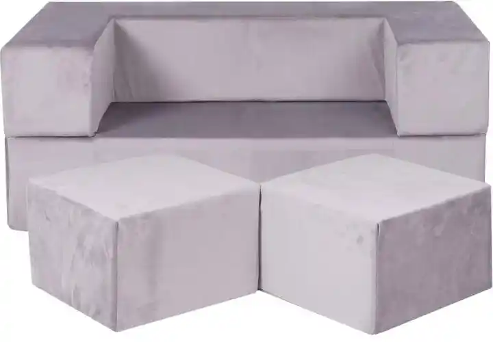 Meowbaby Cube Sofa dziecięca, Szara