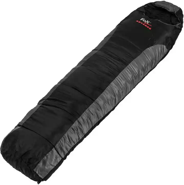 MFH Fox Outdoor Śpiwór Mummy Advance Black Grey