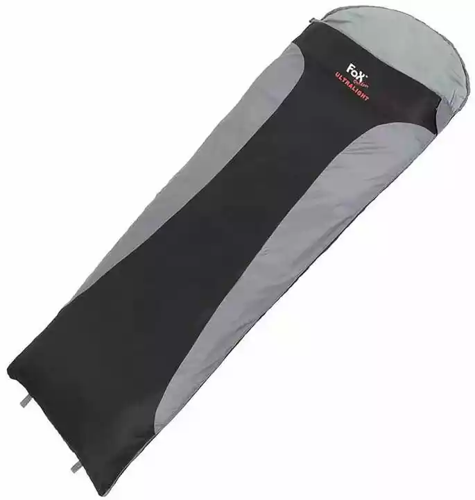 MFH Fox Outdoor Śpiwór Ultralight Black Grey