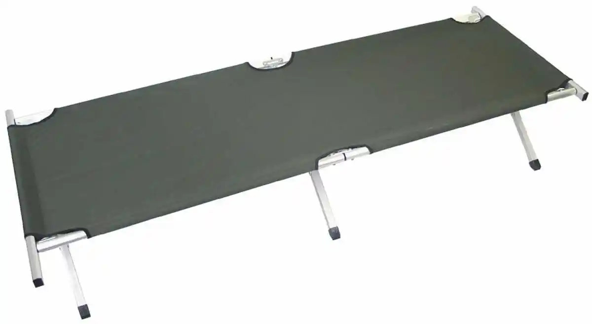 MFH US łóżko polowe składane Extra Long Olive 200 x 66 cm