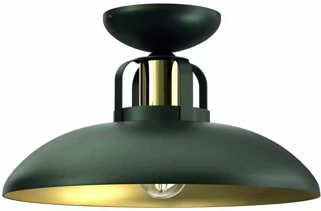 Milagro Lampa sufitowa loft FELIX GREEN-GOLD 1xE27 MLP7708