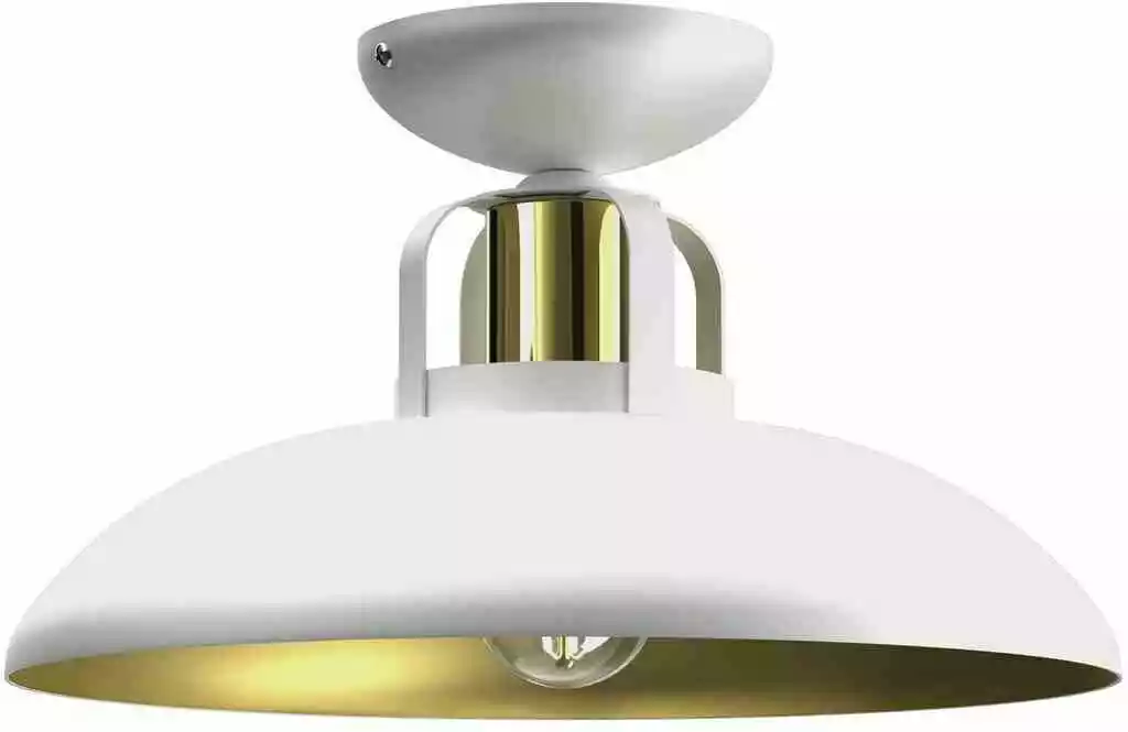 Milagro Lampa sufitowa loft FELIX WHITE-GOLD 1xE27 MLP7703