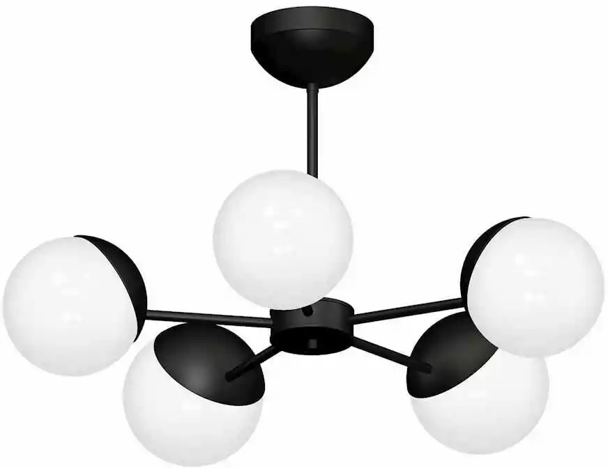 Milagro Lampa wisząca nowoczesna SFERA BLACK MLP8866