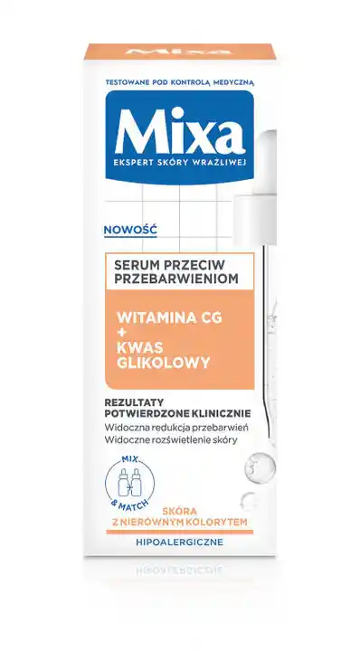 Mixa Lab serum przeciw przebarwieniom Witamina CG + Kwas Glikolowy 30ml