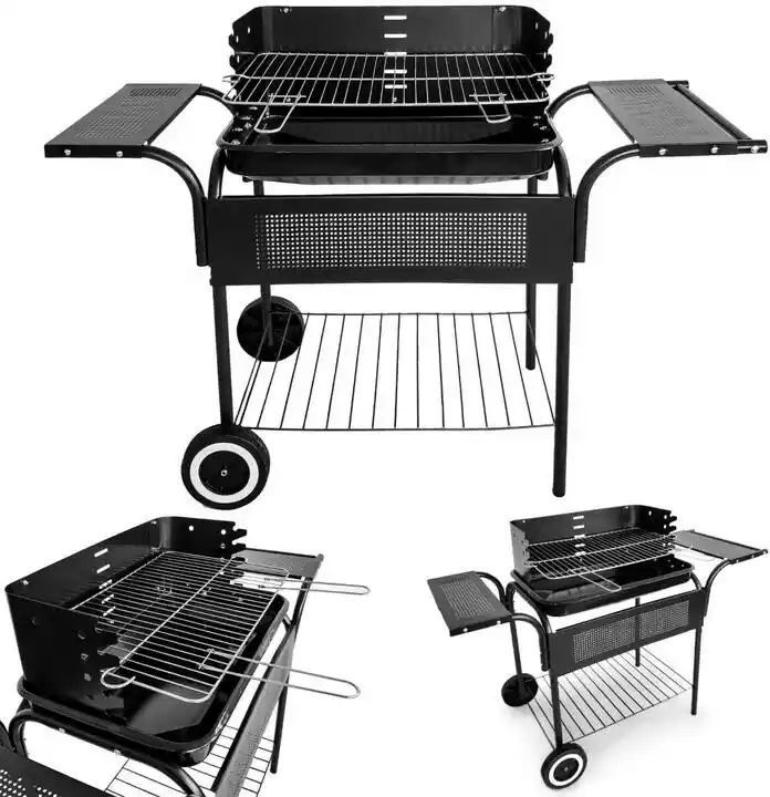 Modernhome Grill ogrodowy metalowe półki regulacja rusztu MUL-SL5636T