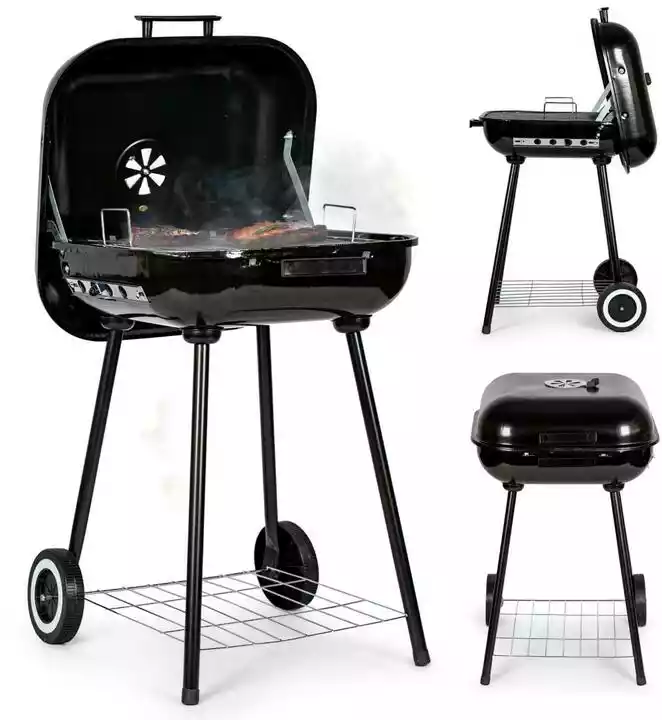 Modernhome Grill ogrodowy z pokrywą na zawiasach MUL-A-SK18L