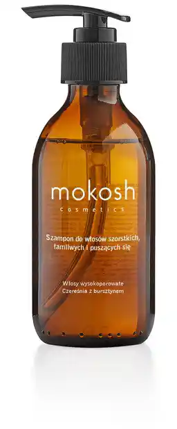 Mokosh szampon do włosów szorstkich łamliwych i puszących się Czereśnia z bursztynem 200ml