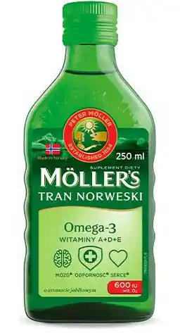 Mollers Tran Norweski smak jabłkowy 250ml