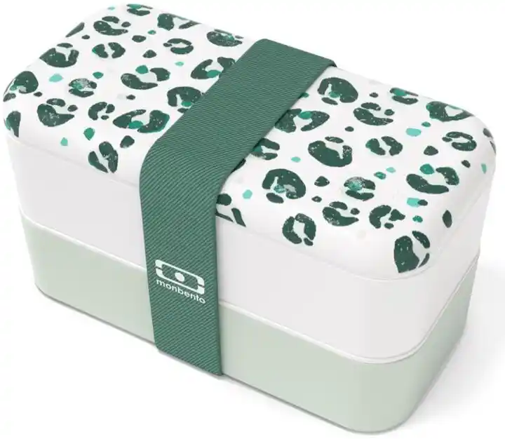 Monbento Lunchbox Bento Original, Graphic Leopard Green