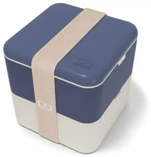 Monbento Lunchbox Blue Natural Bento Square