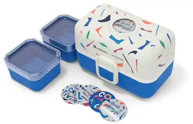 Monbento Lunchbox dziecięcy Catimini Blue Terrazzo Tresor