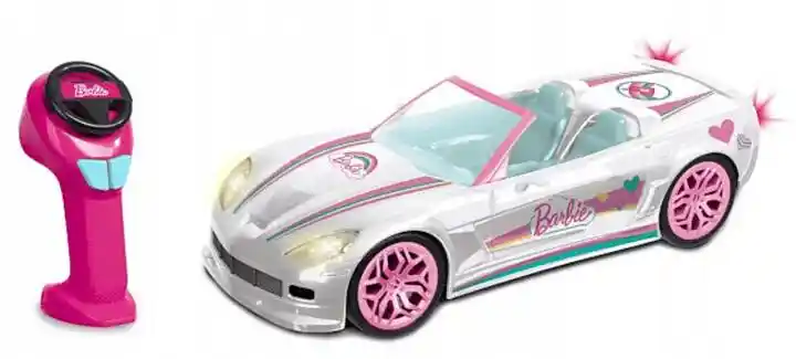 Mondo Motors Zdalnie sterowany pojazd Barbie kabriolet Biały