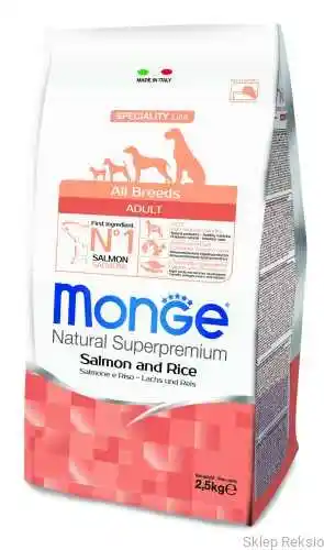 Monge Superpremium Dog Monge Natural Superpremium Łosoś & Ryż - 12 kg