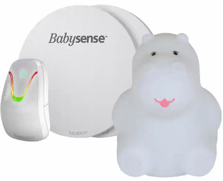 Monitor oddechu BABYSENSE 7 Hipcio MIA by Natulino Innovations Lampka nocna LED dla dziecka