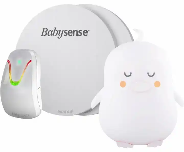 Monitor oddechu BABYSENSE 7 Pingwinek ZOE by Natulino Innovations Lampka LED dla dziecka