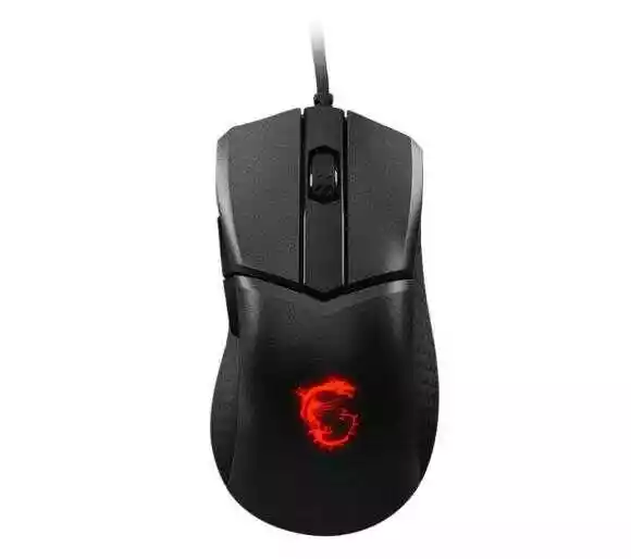 Msi Clutch GM31 lekka mysz gamingowa (przewodowa, czujnik optyczny PMW-3389, do 12000 DPI, 6 przycisków, RGB, czarna)