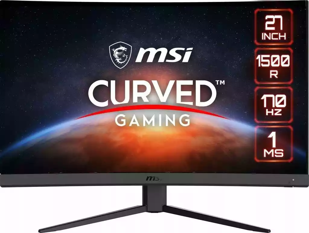 MSI G27CQ4 E2 27 cali 2K VA 170Hz 1ms Zakrzywiony Gamingowy monitor LED