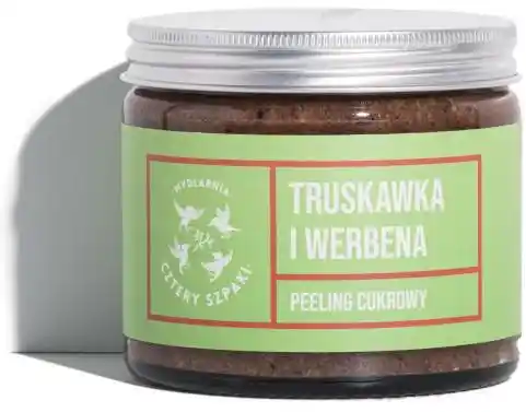 Mydlarnia Cztery Szpaki Peeling cukrowy do ciała Truskawka i Werbena 250ml