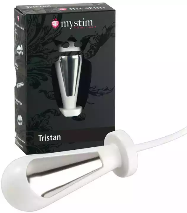 Mystim Tristan - dildo elektro-stożek (biały)