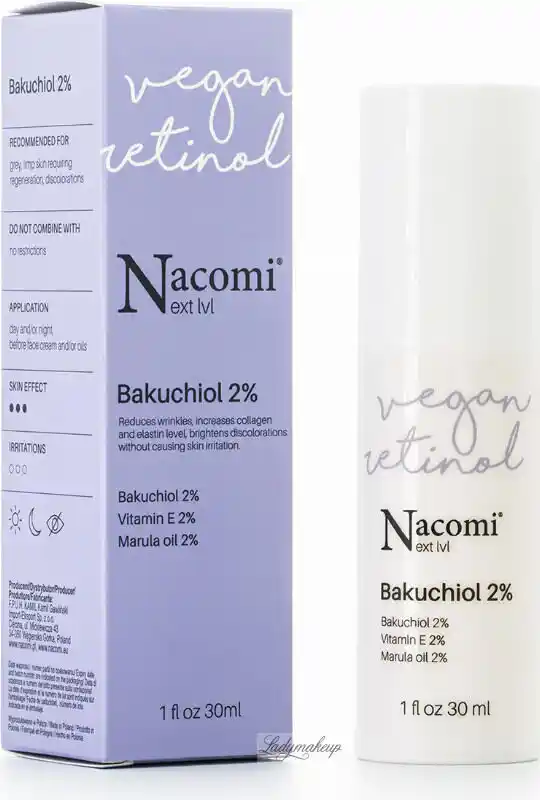 Nacomi Next Level przeciwzmarszczkowe serum z bakuchiolem 2proc. 30ml