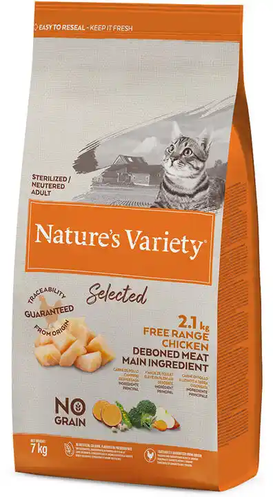 Nature S Variety Natures Variety Selected Sterilised kurczak z wolnego wybiegu - 7 kg karma sucha