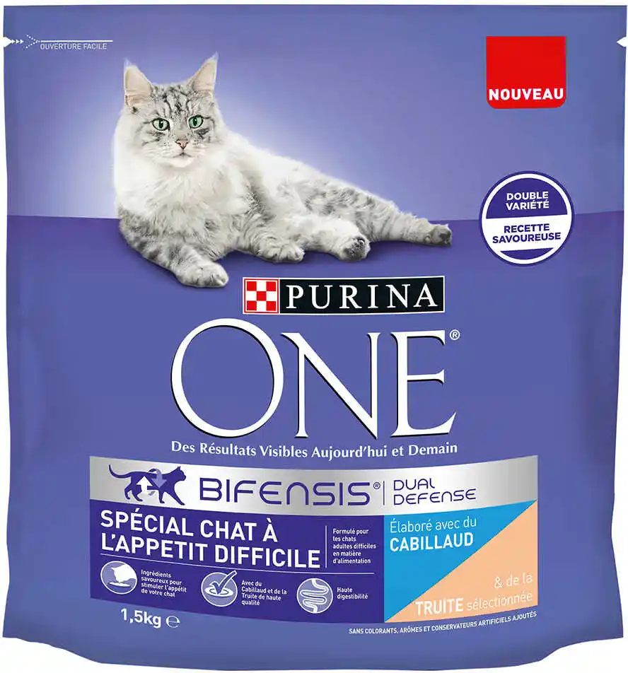 Nestle Purina Petcare Commercial Operations France Purina One specjalna karma dla dorsza i pstrąga z apetytem dla kotów 1,5 kg sucha