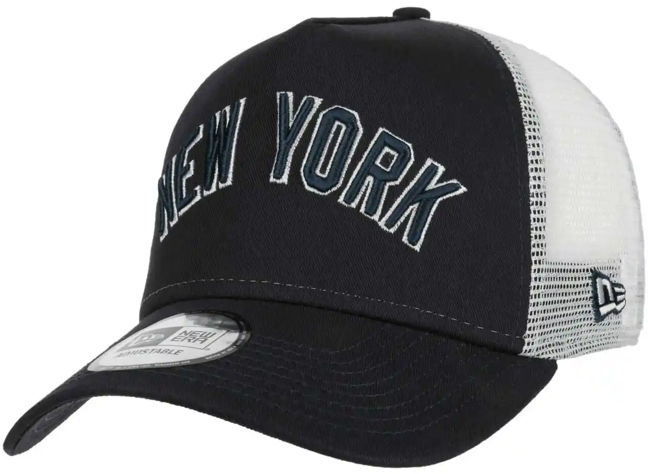 New Era Czapka Team Script Trucker Nyy 60364216 Czarny