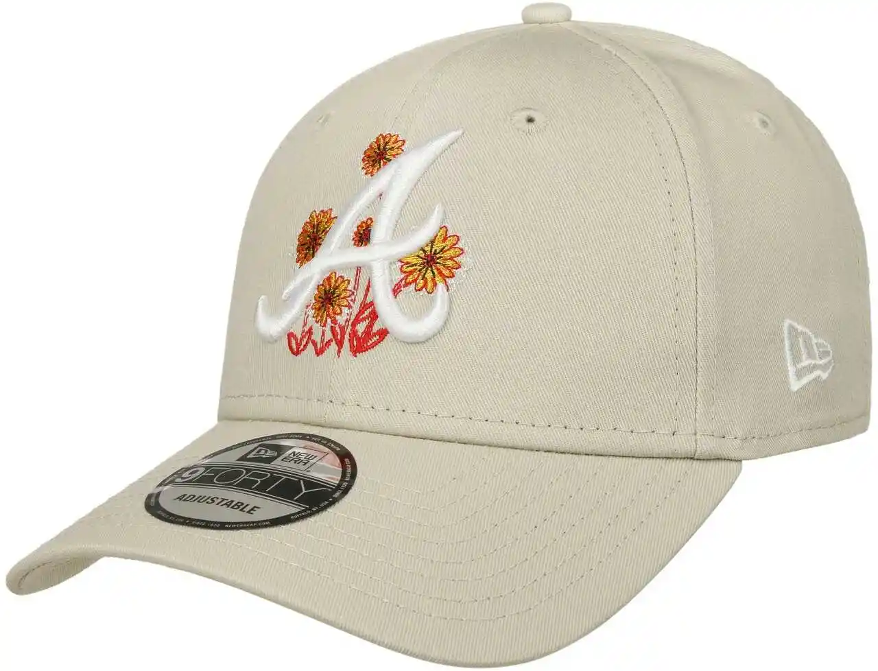 New Era Czapka z daszkiem Flower Icon 940 Braves 60435112 Beżowy