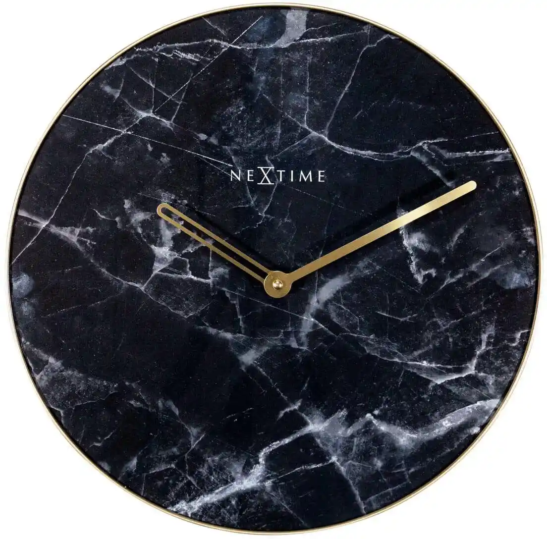 Nextime Zegar ścienny ciemny Marble 8189 ZW