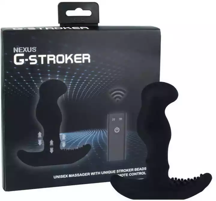 Nexus G-stroker - zdalnie sterowany wibrator prostaty (czarny)