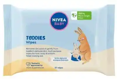 Nivea Baby Chusteczki biodegradowalne Toddies 57szt