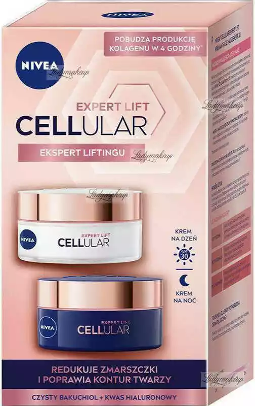 Nivea Cellular Expert Lift zestaw krem anti-age na dzień SPF30 50ml krem anti-age na noc 50ml