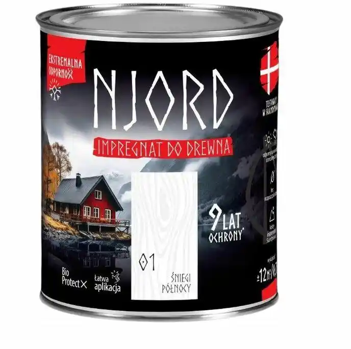 NJORD Impregnat do drewna - śniegi północy 2,5L