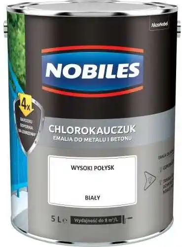 Nobiles Emalia chlorokauczuk biały 5L