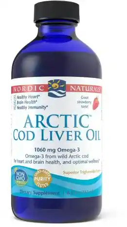 Nordic Naturals Arctic Cod Liver Oil 1060mg Strawberry - 237ml