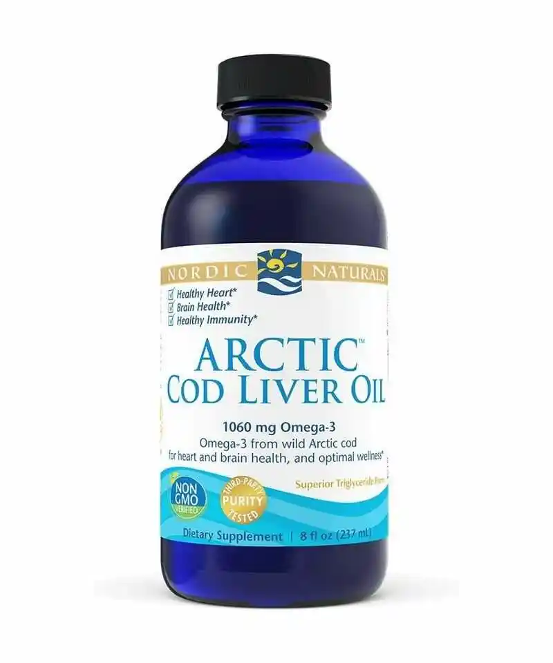 Nordic Naturals Arctic Cod Liver Oil kwasy omega-3 - Bez dodatków smakowych 237ml