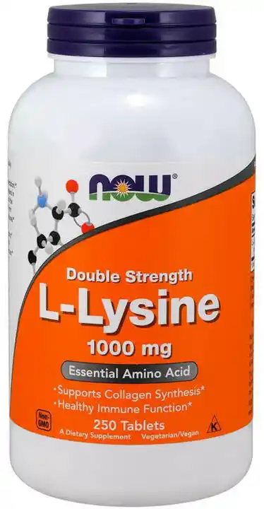 Now Foods NOW Double Strength L-Lysine 1000mg 250 tabl