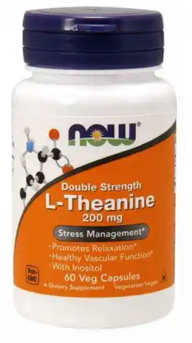 Now Foods NOW Double Strength L-Theanine 200mg 60 kaps