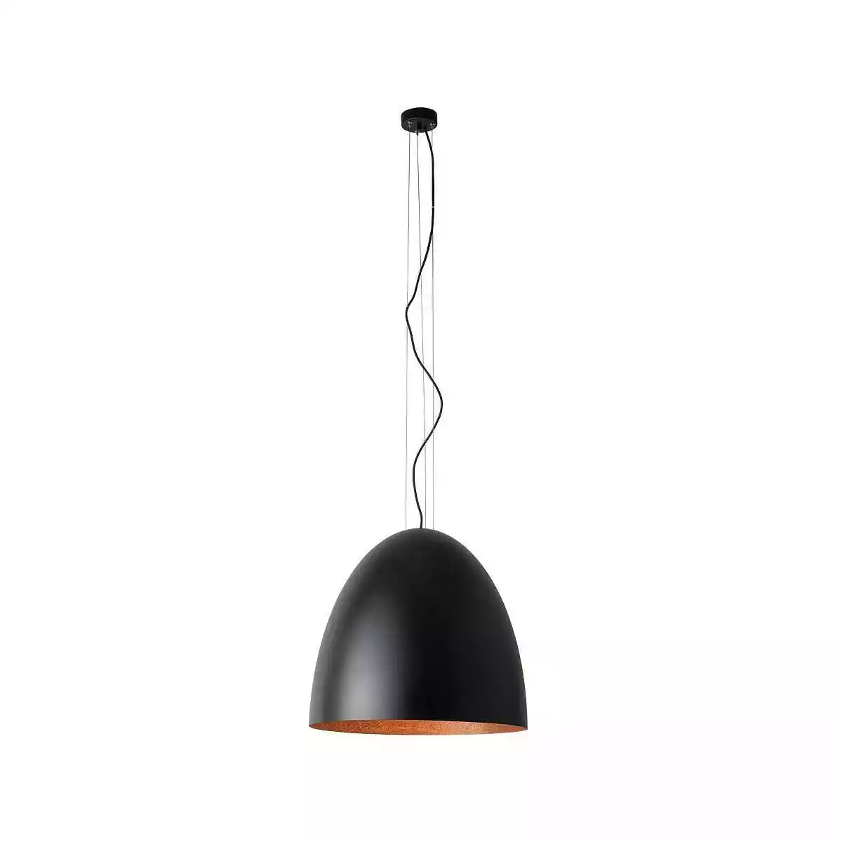 Nowodvorski Egg lampa wisząca czarna 10320