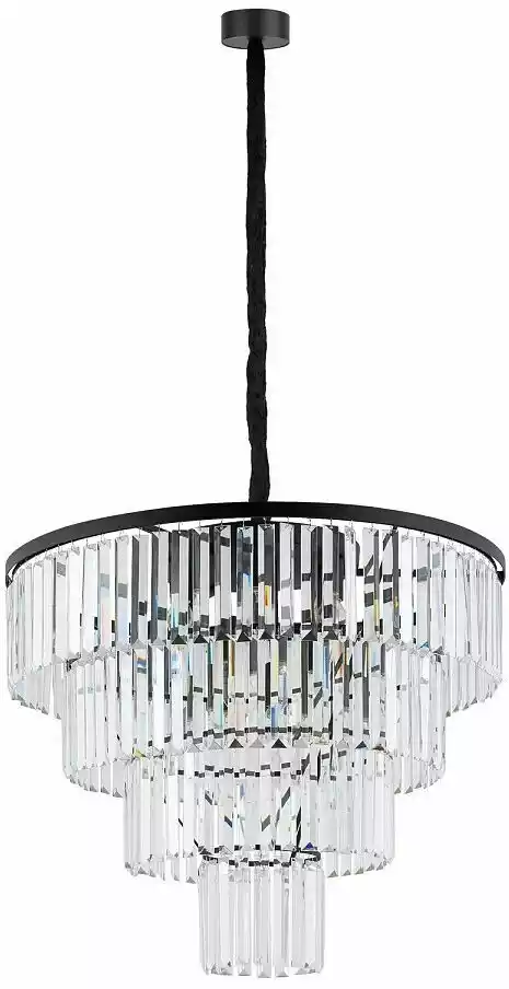 Nowodvorski Lampa wisząca CRISTAL BLACK L 7614