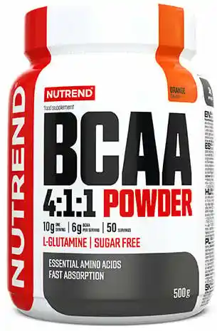 Nutrend BCAA 4:1:1 Powder 500 g pomarańczowy