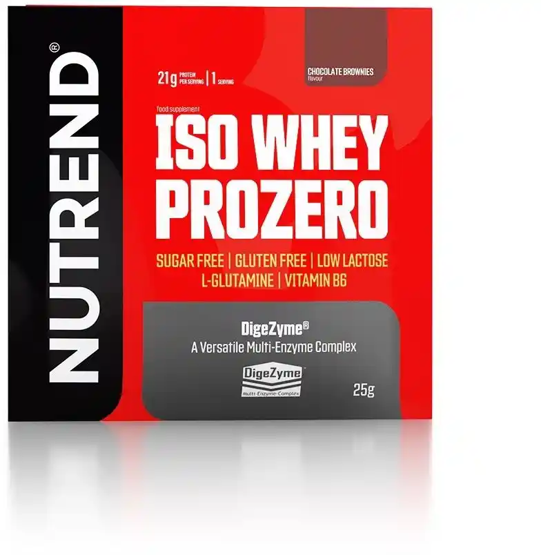 Nutrend Iso Whey Pro Zero - 500g - Chocolate Brownie - Odżywki białkowe