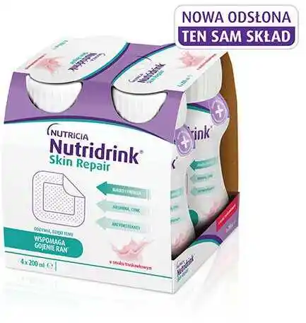 Nutridrink Skin Repair truskawka 4x200ml