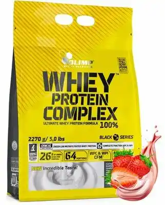 Olimp Whey Protein Complex 100 procent 2270g - Truskawkowy