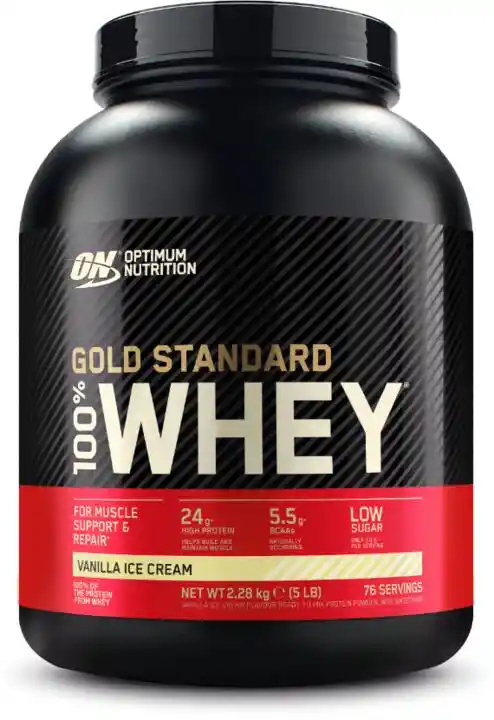 Optimum Nutrition 100 procent Whey Gold Standard 2250 g lody waniliowe