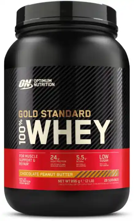 Optimum Nutrition 100 procent Whey Gold Standard 896 g czekoladowe masło orzechowe