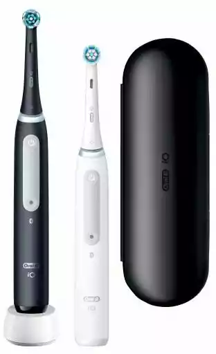 Oral-B iO Series 4 Duo Black&White zestaw szczoteczek magnetycznych