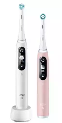 Oral-B iO Series 6 Duo White&Pink zestaw szczoteczek magnetycznych